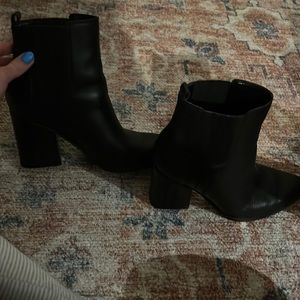 Cute black booties